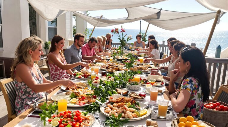 Quels plats prévoir lors d'un séminaire d'entreprise en plein été au bord de la mer?
