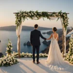 mariage à santorin