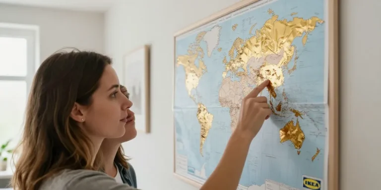 carte du monde à gratter ikea