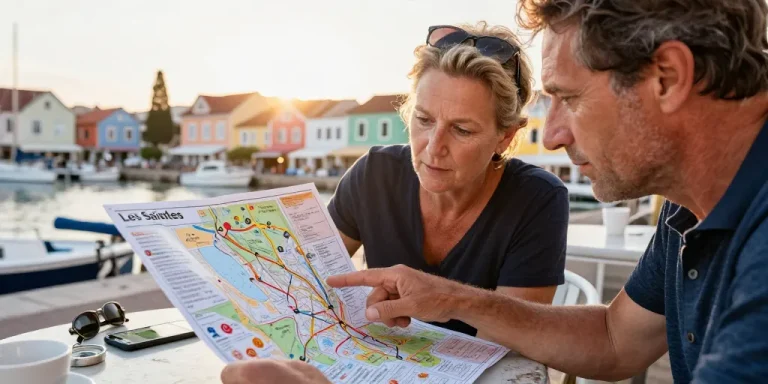 les saintes carte touristique