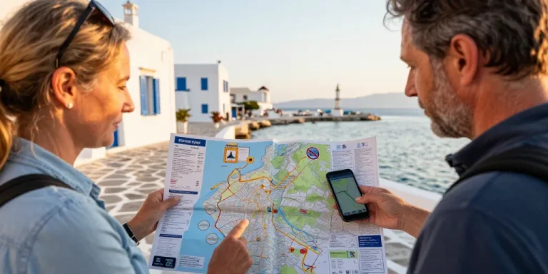 carte paros grèce