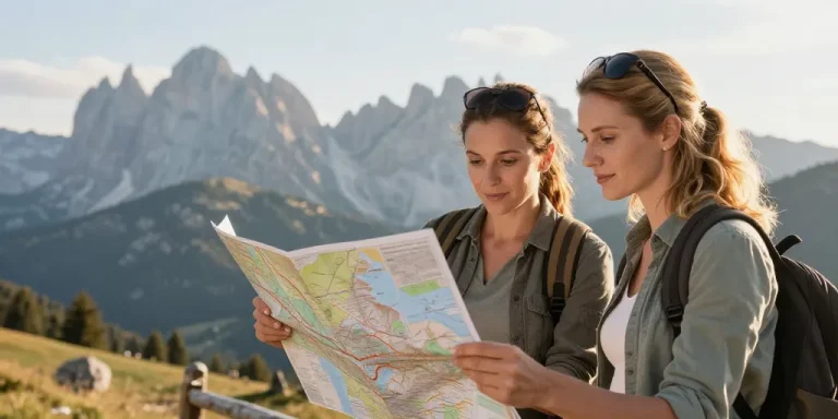 carte touristique des dolomites