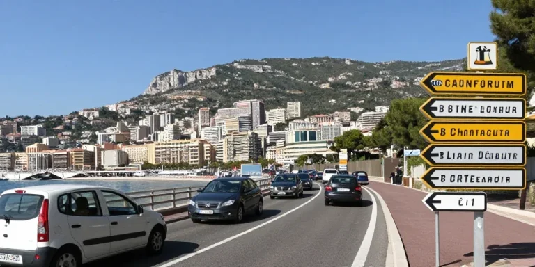 distance Nice Monaco