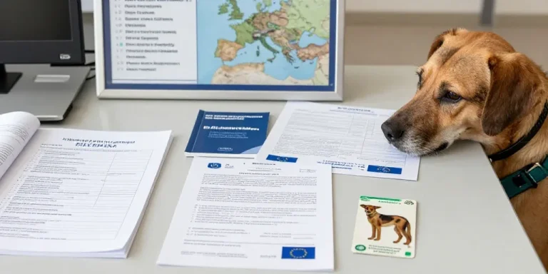 voyager avec son chien en Europe démarches